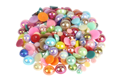 cabochons nacrés couleurs assorties - Cabochons - 10doigts.fr
