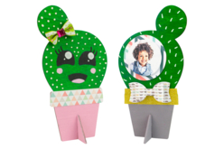 Cactus à offrir - Supports plats en bois - 10doigts.fr - 2