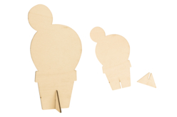 Wooden Cactus - 6 Pieces - 2 - Wooden Shapes - 10doigts.com - Wooden Shapes - 10doigts.fr