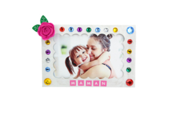 Cadre carton fleurs - Décorations fleurs et feuilles : ajoutez une touche de nature à toutes vos créations - 10doigts.fr - 2