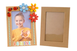 cadre carton kraft à décorer - Cadres en carton - 10doigts.fr - 2
