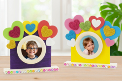 Cadre cœurs pour la fête des parents - Socles à poser - 10doigts.fr - 2