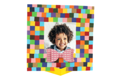 cadre mosaïques DIY  - Mosaïques papier, mousse - 10doigts.fr - 2