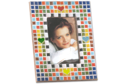 cadre photo en mosaiques - Mosaïques en verre - 10doigts.fr - 2