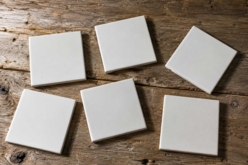 Ceramic Tiles 10 x 10 cm - 6 Pieces - Supports en céramique à décorer - 10doigts.fr