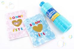 Carte "Bonne Fête"- Peinture aux bulles - Jeux et Animations - 10doigts.fr - 2