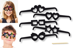 Cartes à gratter : lunettes - Cartes à gratter, à poinçonner - 10doigts.fr