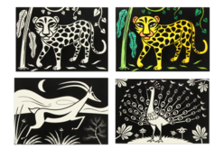 cartes de coloriages velours - Coloriage - 10doigts.fr - 2