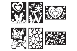 cartes métal fleurs - Kits créatifs en Papier - 10doigts.fr