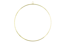 Golden Metal Circle Ø 25 cm - Macrame Supports – 10doigts.fr