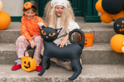 black cat Halloween decor - Ballons d'halloween - 10doigts.fr - 2