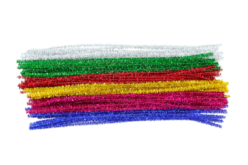 chenilles colorées métalisées - Chenilles, cure-pipe - 10doigts.fr