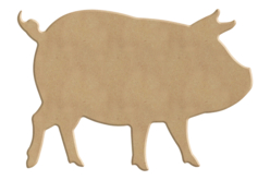 cochon en bois à décorer - Animaux en bois - 10doigts.fr
