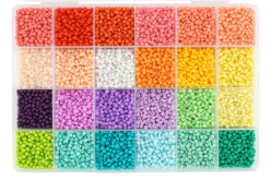 coffret perles de rocailles 24 couleurs - Perles Rocaille - 10doigts.fr - 2