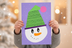 Snowman Collage - Papiers créatif de Noël - 10doigts.fr - 2