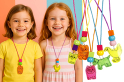 Colliers trop mignons en plastique magique - Feutres pointes fines : la précision pour le dessin et l'écriture - 10doigts.fr - 2