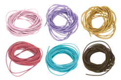 Cordones de cuero coloreados - Color a elegir - Cordon de cuero – 10doigts.fr