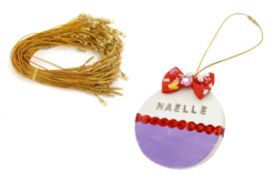 Cordones dorados a clipar - 100 unidads - Cuerdecilla satén – 10doigts.fr