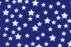 Coupon de tissu en coton imprimé (43 x 53 cm) Étoiles sur  fond bleu - Coupons de tissus - 10doigts.fr