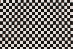 Coupon de tissu en coton imprimé damier noir- 55 x 45,5 cm - Coupons de tissus - 10doigts.fr