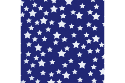 coupon tissu bleu étoile blanche - Coupons de tissus - 10doigts.fr - 2