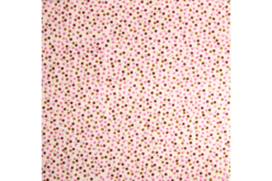 Printed Fabric Coupon, Pink and Brown Dots - 43 x 53 cm - 2 - Fabric Coupons - 10doigts.com - Fabric Coupons - 10doigts.fr