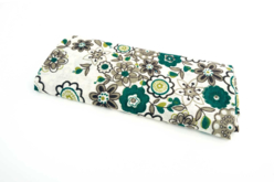 coupons tissu fleurs psyché vertes - Coupons de tissus - 10doigts.fr