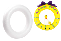 22 cm Styrofoam Wreath - Decorative Shapes - Styrofoam – 10doigts.fr