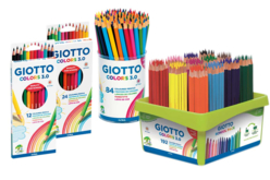 Crayons de couleur GIOTTO Colors - Crayons de couleur pour enfants : du premier gribouillage au dessin d'artiste - 10doigts.fr