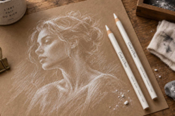White Pastel Crayons - Pastels Beaux Arts - 10doigts.fr - 2