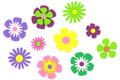 déco mousse EVA - Décorations fleurs et feuilles : ajoutez une touche de nature à toutes vos créations - 10doigts.fr - 2
