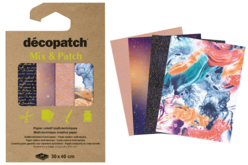 Decopatch Mix - 4 Foil Sheets - Papiers Décopatch - 10doigts.fr