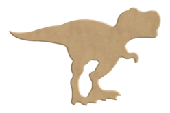 Dinosaure Trex en bois à décorer - Supports plats en bois - 10doigts.fr