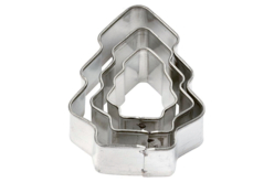 Emporte-pièces sapin - 3 tailles (hauteur : 4 cm-2.5 cm-1.5 cm) - Emporte-pièces créatifs pour enfants - 10doigts.fr
