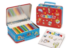 children's coloring markers Carioca - Feutres pointes moyennes : l'outil polyvalent pour le dessin et l'école - 10doigts.fr
