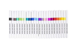 Feutres multi supports - 24 couleurs ultra opaques - Marqueurs peinture : l'intensité de l'acrylique au bout des doigts - 10doigts.fr