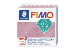 Fimo Effect 57gr - Or rosé (212) - Pâtes Fimo Effect : donnez une dimension magique à vos modelages - 10doigts.fr