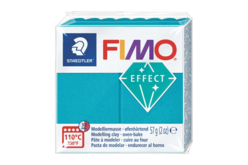 Fimo effect métal - turquoise 36 - Pâtes Fimo Effect : donnez une dimension magique à vos modelages - 10doigts.fr