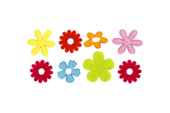 flores de fieltro - Décorations fleurs et feuilles : ajoutez une touche de nature à toutes vos créations - 10doigts.fr - 2
