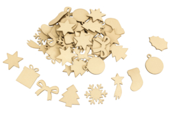 formes en bois noël - Objets en bois Noël - 10doigts.fr