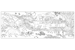 Mural gigante para colorear - Formas y dibujos para colorear - 10doigts.fr