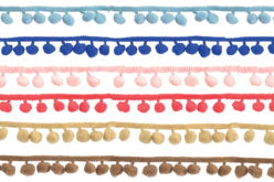 Pom Pom Ribbons - Choose Your Colors - 2 - Ribbons and Bias - 10doigts.com - Ribbons and Bias - 10doigts.fr