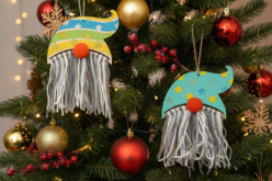 Kit de suspensiones gnomo - 6 unidads - Decoraciones de Navidad de madera – 10doigts.fr