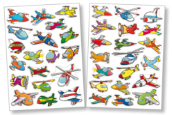 Gommettes avions - Thème Voyage - 10doigts.fr