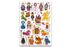 gomets caballeros y princesas - Gomets historias y decoraciones - 10doigts.fr