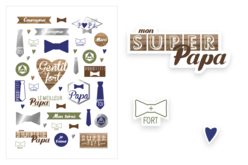 gommettes super papa - Gommettes Fête des parents : personnaliser vos cadeaux avec amour - 10doigts.fr