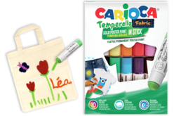 gouache stick textiles - Peinture textile - 10doigts.fr
