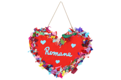 Wooden Heart Plaques to Hang - 6 Pieces - 2 - Door Sign - 10doigts.com - Door Sign - 10doigts.fr