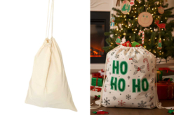 Large Santa Sack in Cotton - Christmas Supports – 10doigts.fr