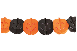 Guirnalda de calabazas de papel - 3 m - Globos de Halloween – 10doigts.fr